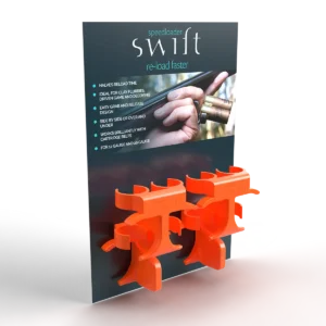 Limited edition: Speedloader Swift Shotgun Reloader 4-pack (fluorescent orange)